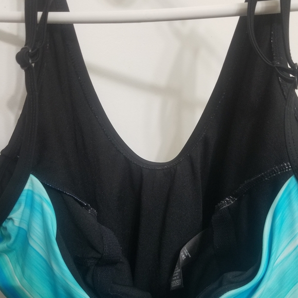 EUC blue and black swimsuit - Picture 2 of 5